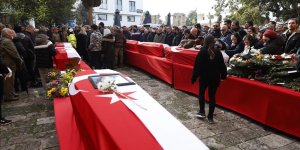 Depremde hayatını kaybeden KKTC voleybol takımı kafilesinden 12 kişinin cenazesi KKTC'ye getirildi