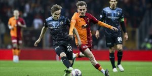 Lider Galatasaray sahasında kazandı
