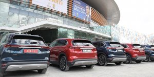 Kabine üyeleri, Ankara Spor Salonu'na Togg ile geldi!
