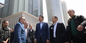 Bakan Kurum, İstanbul Finans Merkezi'nde incelemelerde bulundu