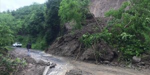 Ordu'nun İkizce ilçesinde sağanak bazı yollarda hasara yol açtı!