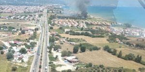 İzmir'de sazlık alanda çıkan yangın kontrol altına alındı