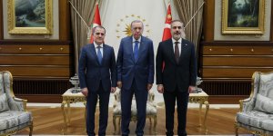 Cumhurbaşkanı Erdoğan, Azerbaycan Dışişleri Bakanı Bayramov'u kabul etti