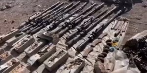 Irak'ın kuzeyinde PKK'ya ait çok sayıda silah ve mühimmat ele geçirildi