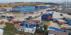 Sel sularının bastığı HALKALI GÜMRÜĞÜ'NDE son durum