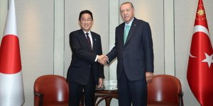 Cumhurbaşkanı Erdoğan, Japonya Başbakanı Kişida Fumio'yu kabul etti