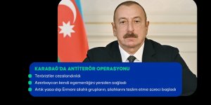 Aliyev: Karabağ'da sadece bir günde tüm görevler yerine getirildi