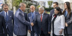 Cumhurbaşkanı Erdoğan, AK Parti Genel Merkezi'ne geldi