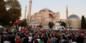 İstanbul'da "Büyük Filistin Yürüyüşü" düzenlendi