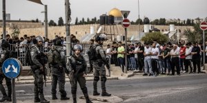 İsrail polisinden, Mescid-i Aksa çevresinde Filistinlilere müdahale