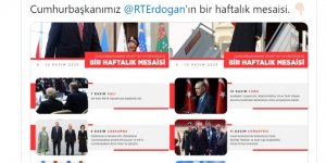 Cumhurbaşkanı Erdoğan'ın haftalık mesaisi paylaşıldı