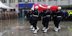 İstanbul'da şehit olan polis Lütfü Baykar için tören düzenlendi