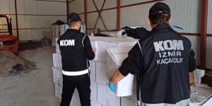 İzmir'de 9 MİLYONLUK KAÇAK SİGARA Operasyonu
