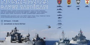 "Nusret-2023 Davet Tatbikatı" Çanakkale ve Saros Körfezi'nde başladı