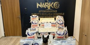 Afyonkarahisar'da mermerlerin içerisine gizlenmiş 1 milyondan fazla uyuşturucu hap ele geçirildi