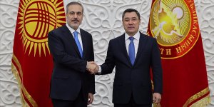Kırgızistan Cumhurbaşkanı Caparov, Dışişleri Bakanı Fidan'ı kabul etti