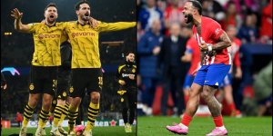 UEFA Şampiyonlar Ligi'nde Atletico Madrid ve Borussia Dortmund, çeyrek finale yükseldi