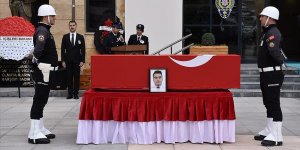 Şırnak'taki trafik kazasında şehit olan polis Fırat Der için tören yapıldı