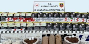 Edirne'de 1 milyon 735 bin makaron ele geçirildi