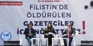 İstanbul'da, Filistin'de öldürülen gazeteciler için 24 saat sürecek tepki yayını başladı