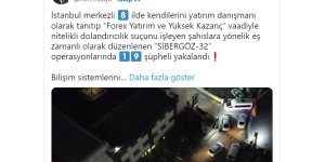 8 ilde dolandırıcılara "Sibergöz" operasyonları: 19 Gözaltı