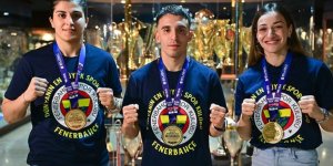 Fenerbahçe'nin Avrupa şampiyonu milli boksörlerinin hedefi Paris olimpiyatlarında altın madalya
