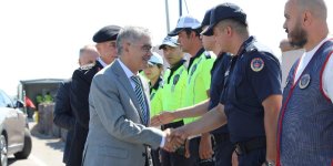 Niğde Valisi Çelik trafik denetimine katıldı