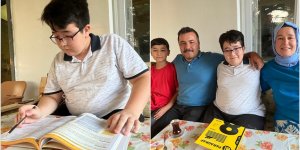 LGS sınavı birincilerinden Mehmet İlvan "stres"ten uzak kalarak başarıya uzandı