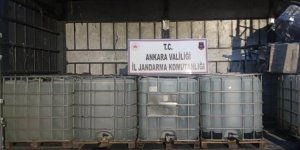 Ankara'daki operasyonda 10 bin litre etil alkol ele geçirildi!