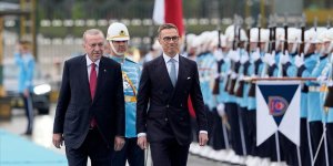 Erdoğan, Finlandiya Cumhurbaşkanı Stubb'u resmi törenle karşıladı