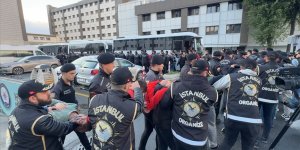 İstanbul'da düzenlenen "Kuyu-36" operasyonunda yakalanan 157 zanlı adliyede
