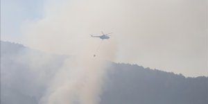 Denizli'de 24 Ekim'de başlayan orman yangınına müdahale sürüyor