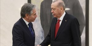 Erdoğan, ABD Dışişleri Bakanı Blinken’ı Esenboğa Havalimanı'nda kabul etti