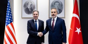 Dışişleri Bakanı Fidan, ABD'li mevkidaşı Blinken ile bir araya geldi