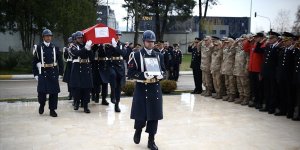 Duruşma salonundaki silahlı saldırıda şehit olan Uzman Çavuş Yaşar için Bursa'da tören düzenlendi
