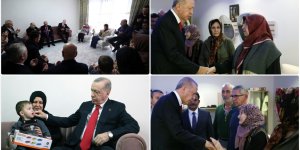 Erdoğan, Balıkesir'de mühimmat fabrikasındaki patlamada yaşamını yitirenlerin ailelerini ziyaret etti