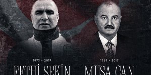 Erdoğan, şehit polis memuru Fethi Sekin ile adliye çalışanı Musa Can'ı andı