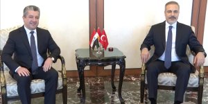 Dışişleri Bakanı Fidan, Ankara'da IKBY Başbakanı Barzani ile görüştü