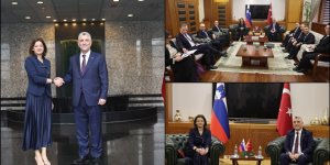 Bakan Bolat, Slovenyalı Bakan Fajon ile görüştü