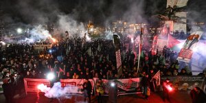 İstanbul'da "Gazze Direnişini Selamlıyoruz" yürüyüşü