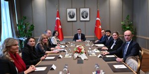 Cumhurbaşkanı Yardımcısı Yılmaz AB Komisyonu üyesi Lahbib'i kabul etti