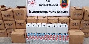 Samsun'da bir depoda 755 litre etil alkol ele geçirildi