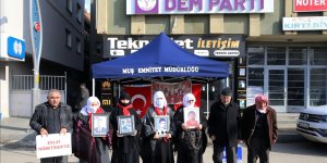 Muşlu aileler, DEM Parti önündeki "evlat nöbeti"ni sürdürdü