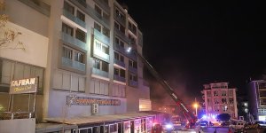 Denizli'de 7 katlı binada çıkan yangın kontrol altında