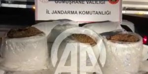 Gümüşhane'de 644 kilo kaçak tütün ele geçirildi