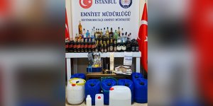 İstanbul'da sahte içki operasyonu: 345 litre ele geçirildi