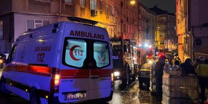 İstanbul'da 4 katlı binada yangın