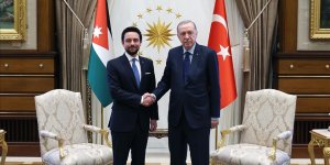 Erdoğan, Ürdün Haşimi Krallığı Veliaht Prensi Hüseyin Bin Abdullah'ı kabul etti