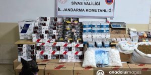 Sivas'ta 131 bin 20 makaron ele geçirildi