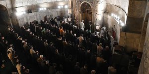 Diyanet İşleri Başkanı Erbaş, Ayasofya-i Kebir Camii'nde teravih namazı kıldırdı